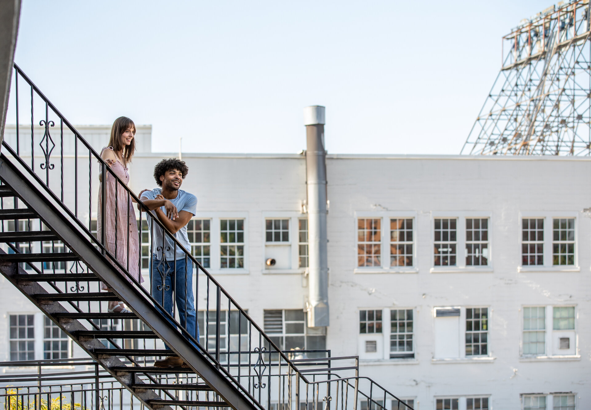 Couple on their balcony